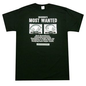 Family Guy Stewie Griffin Quahog's Most Wanted Adult T-shirt